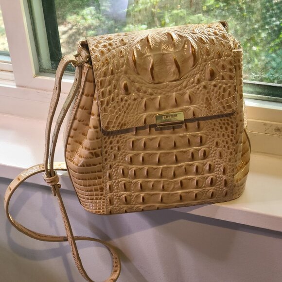 Brahmin Margo Champagne Melbourne EUC Turnlock - Picture 4 of 12